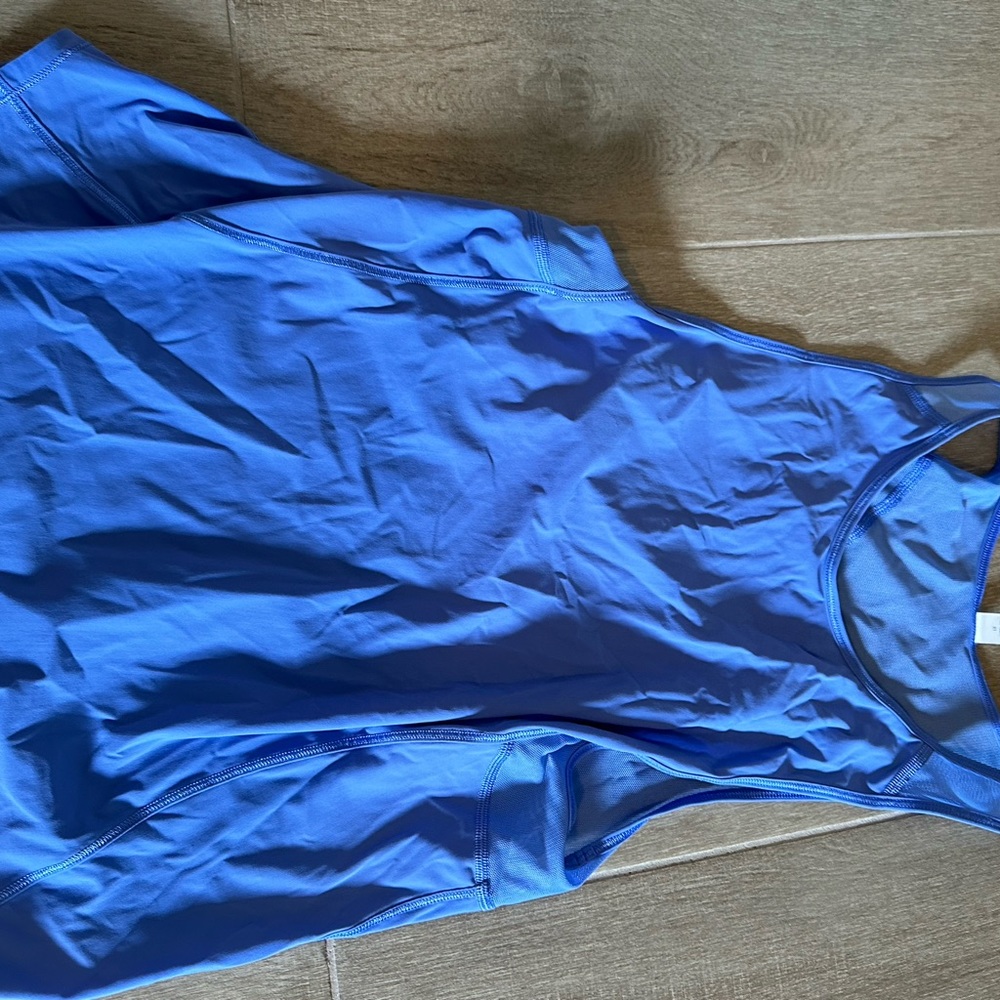 Lululemon Blue Mesh & Sweat Wicking Tank